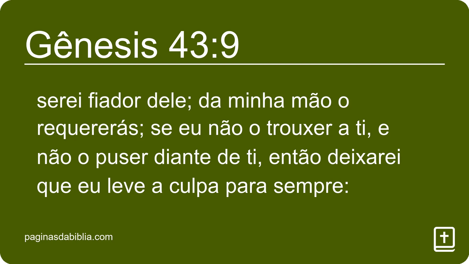 Gênesis 43:9