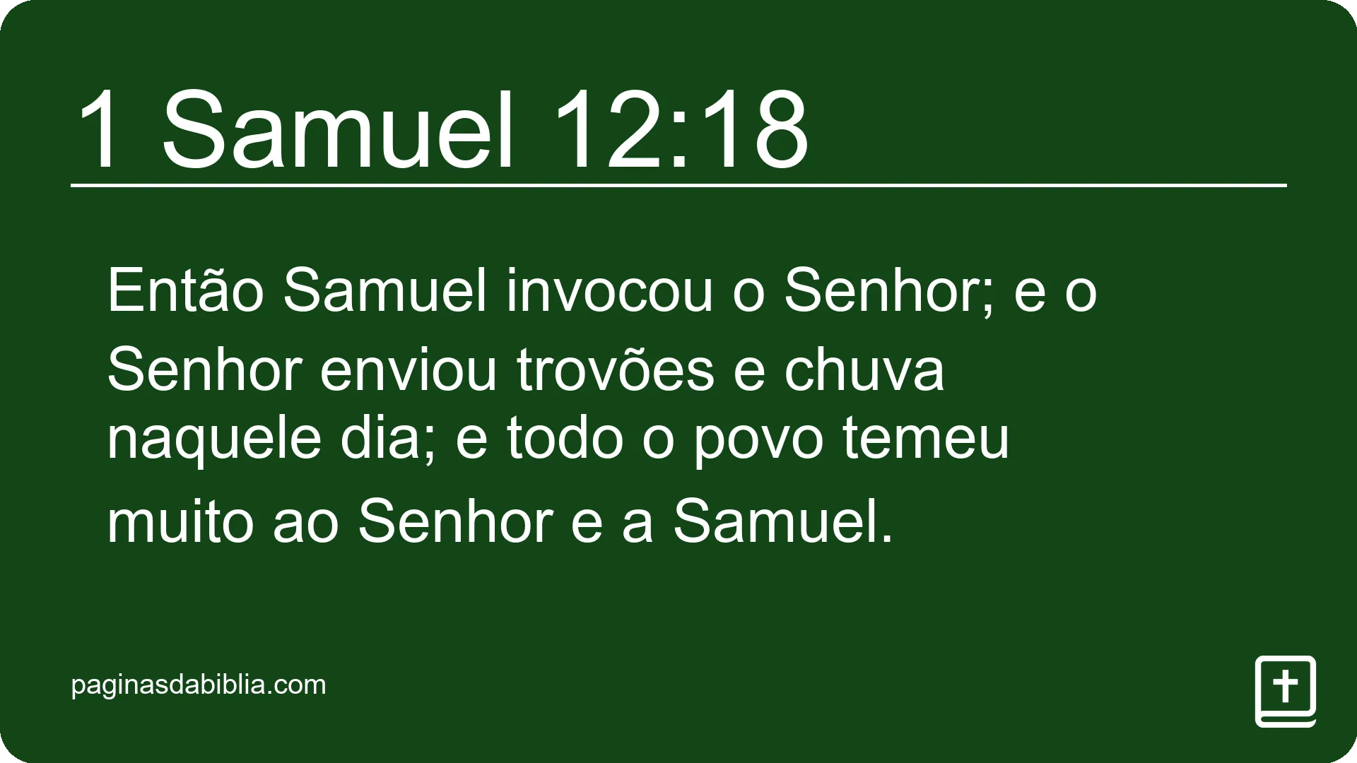 1 Samuel 12:18