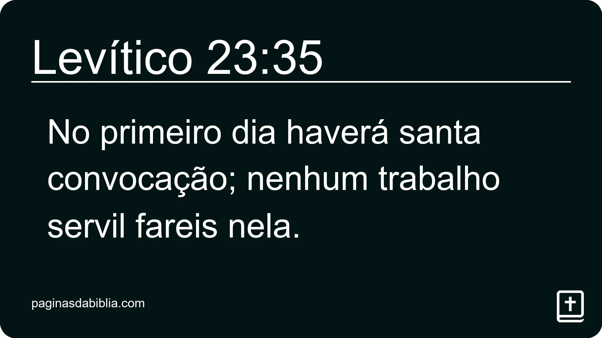 Levítico 23:35