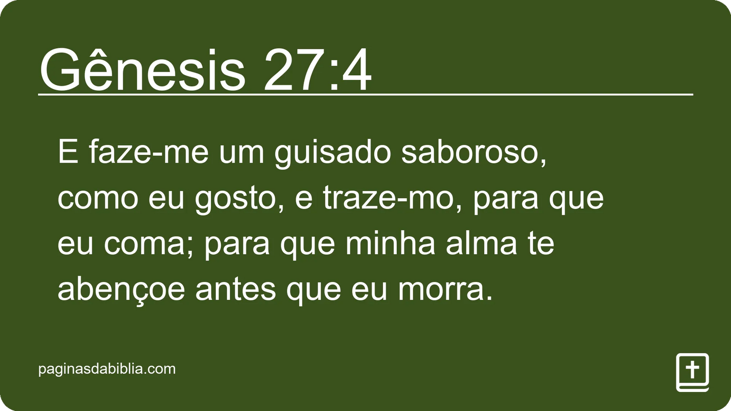 Gênesis 27:4