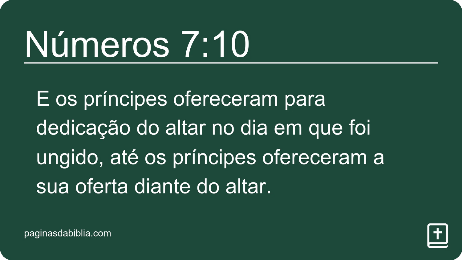 Números 7:10