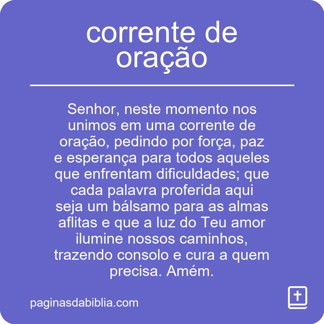 corrente de oração