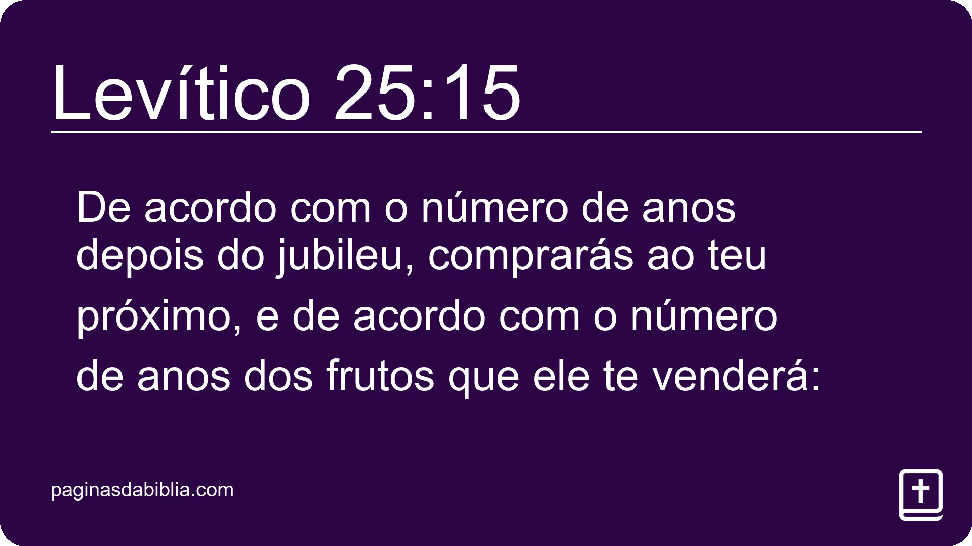 Levítico 25:15