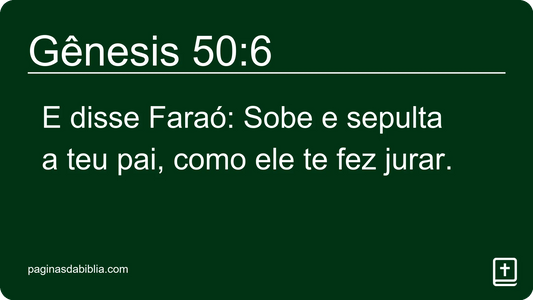 Gênesis 50:6