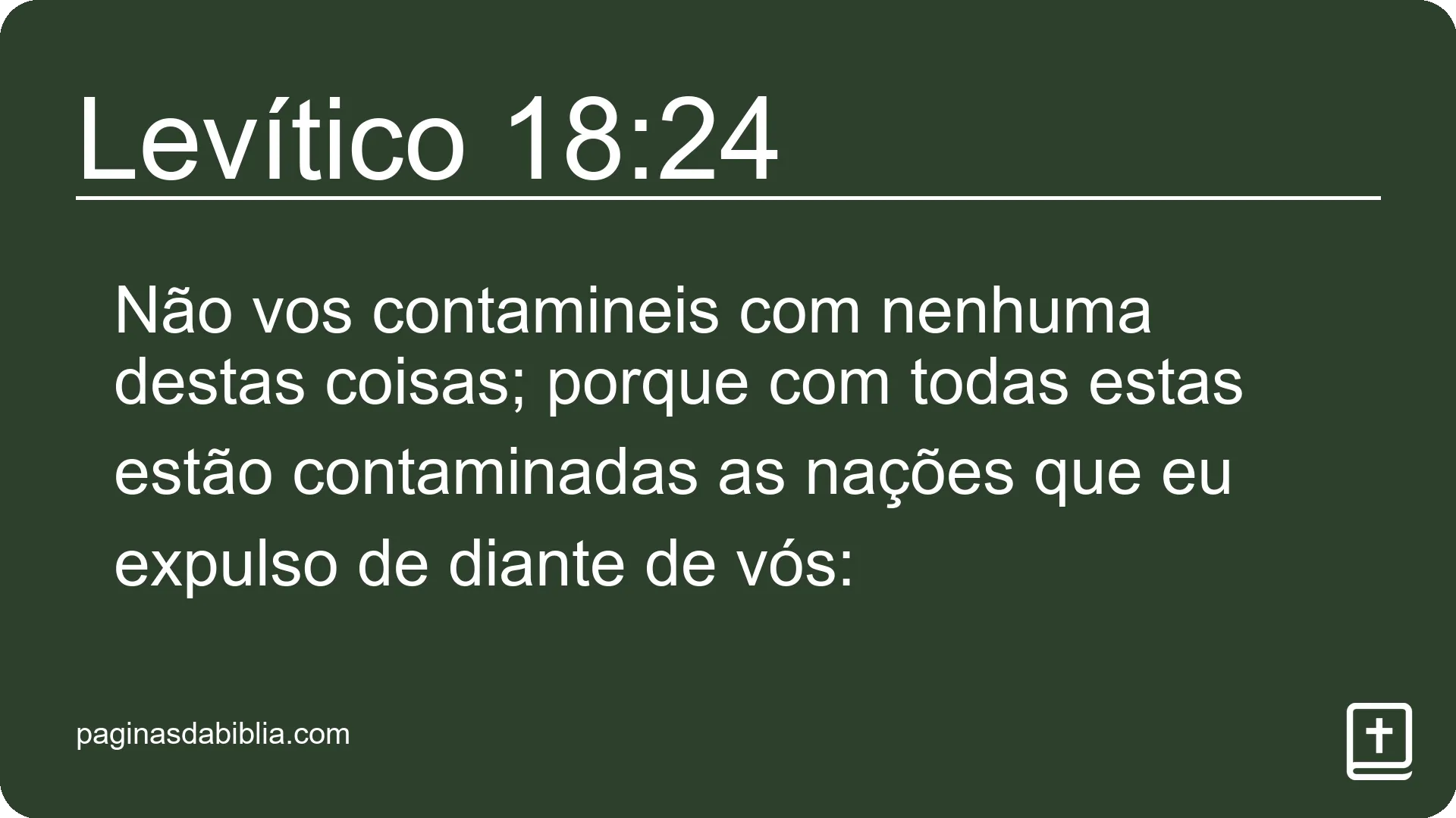 Levítico 18:24