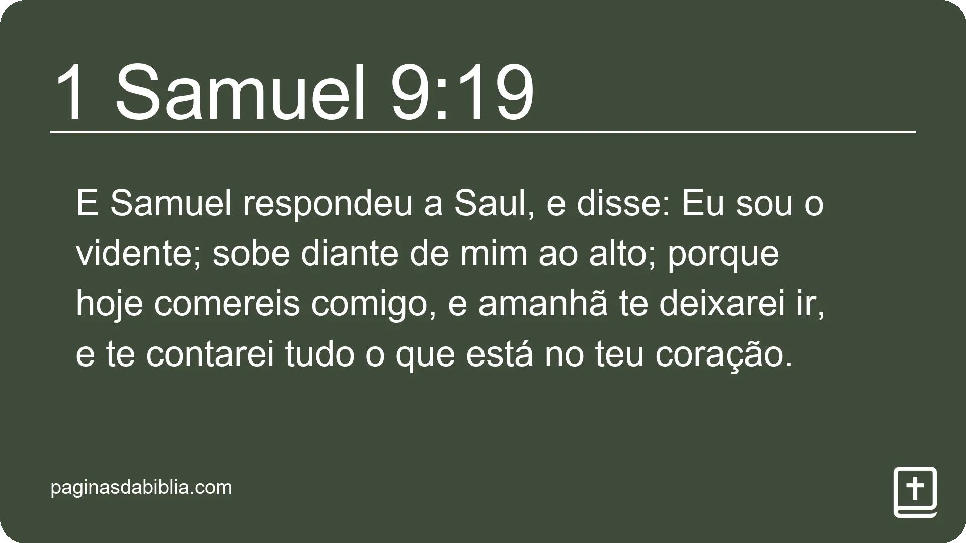 1 Samuel 9:19