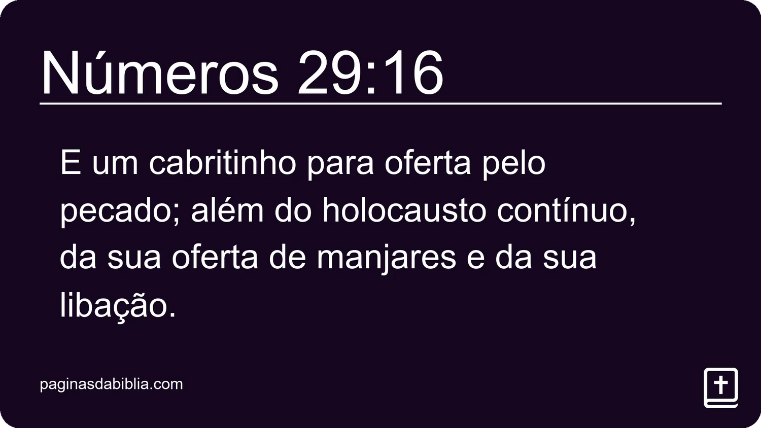 Números 29:16