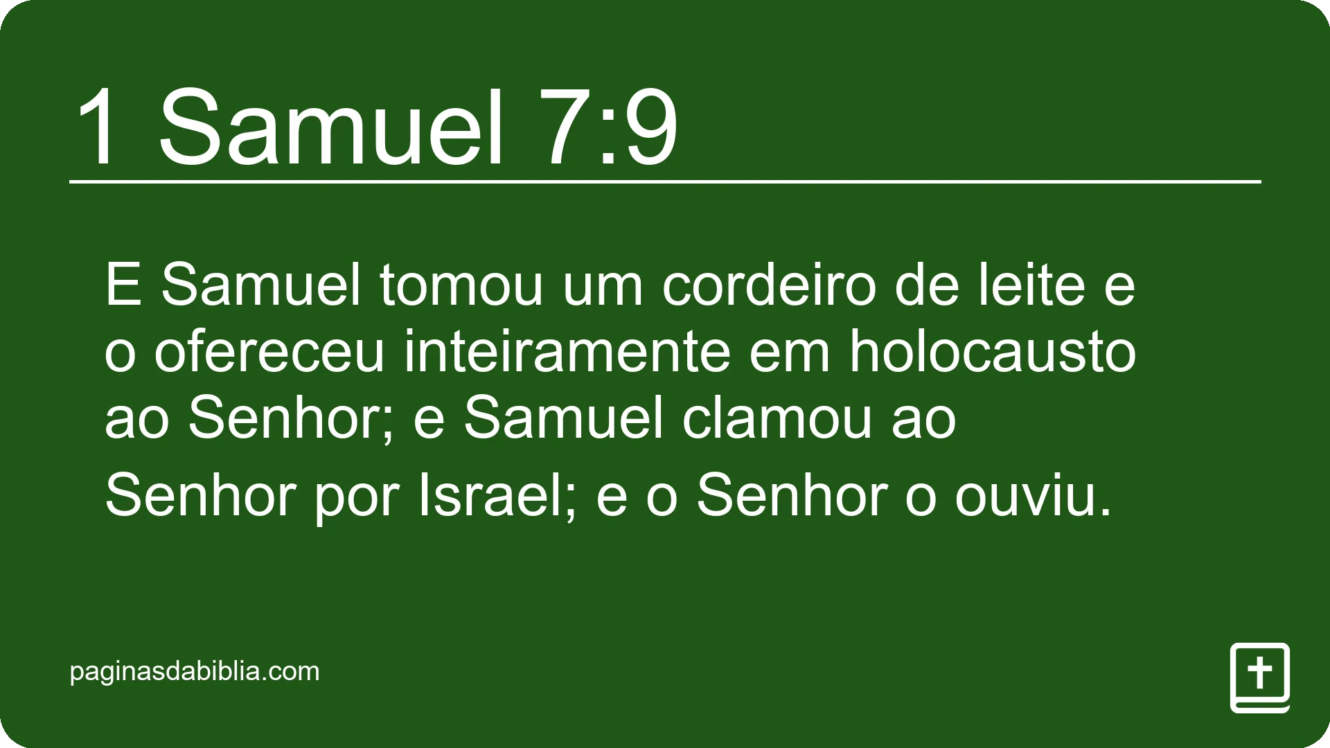 1 Samuel 7:9