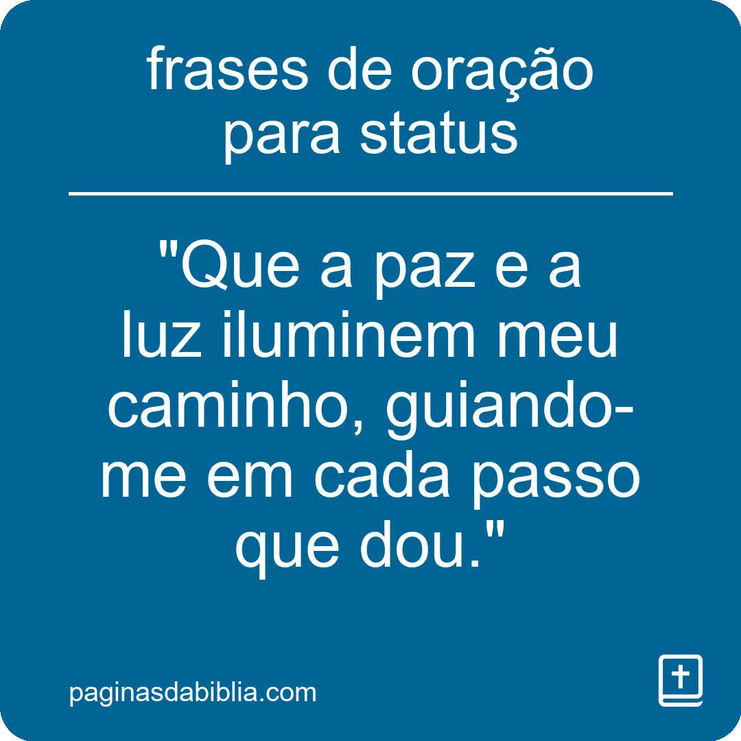 frases de oração para status