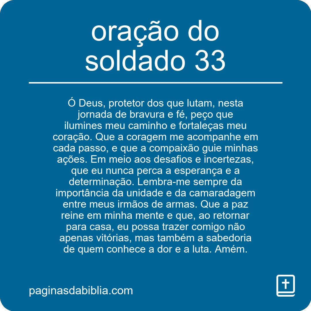 oração do soldado 33