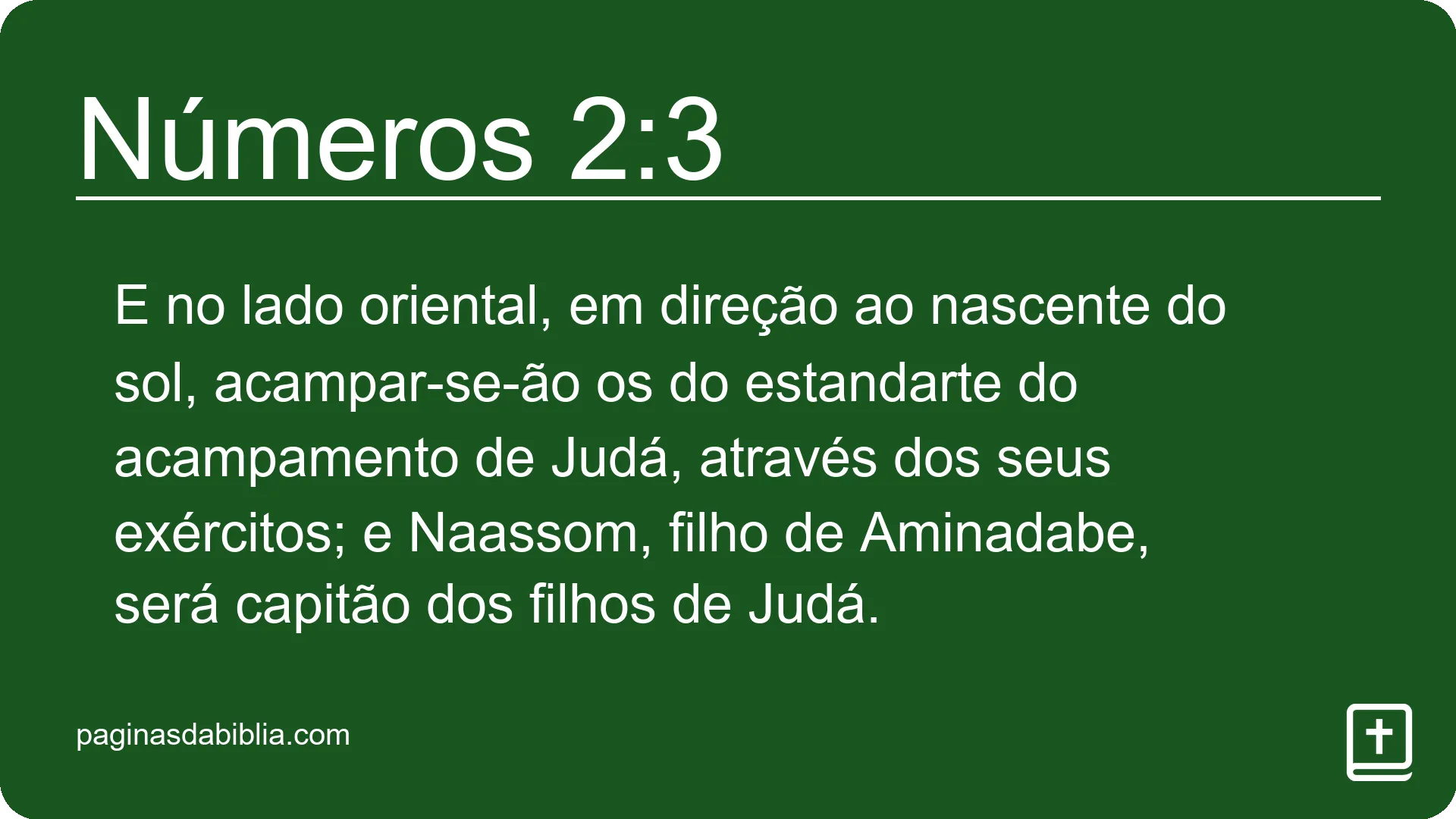 Números 2:3