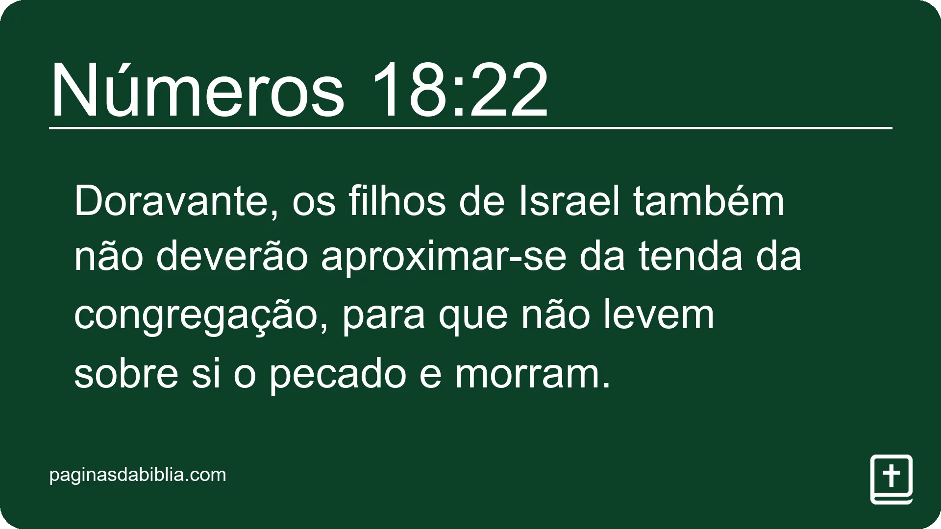 Números 18:22