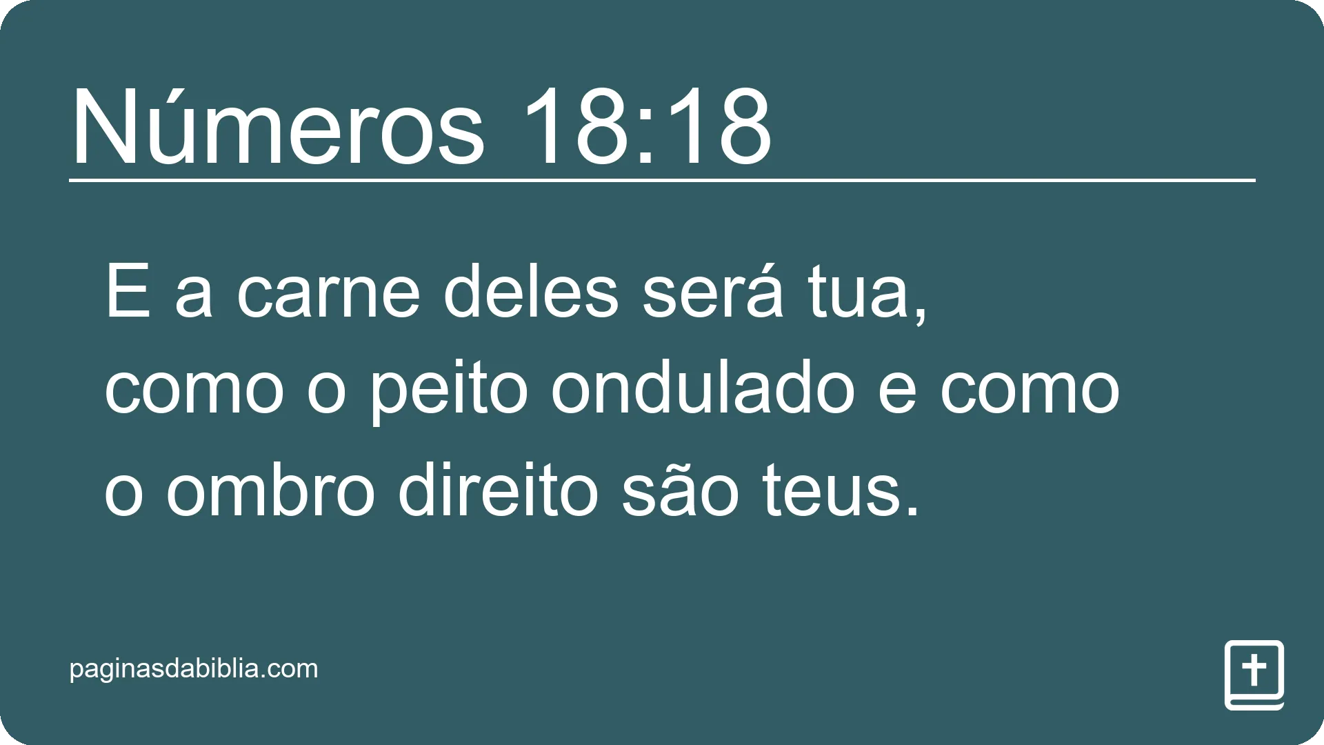 Números 18:18