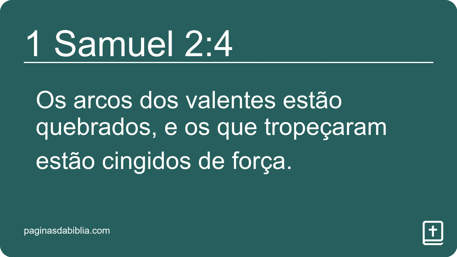 1 Samuel 2:4