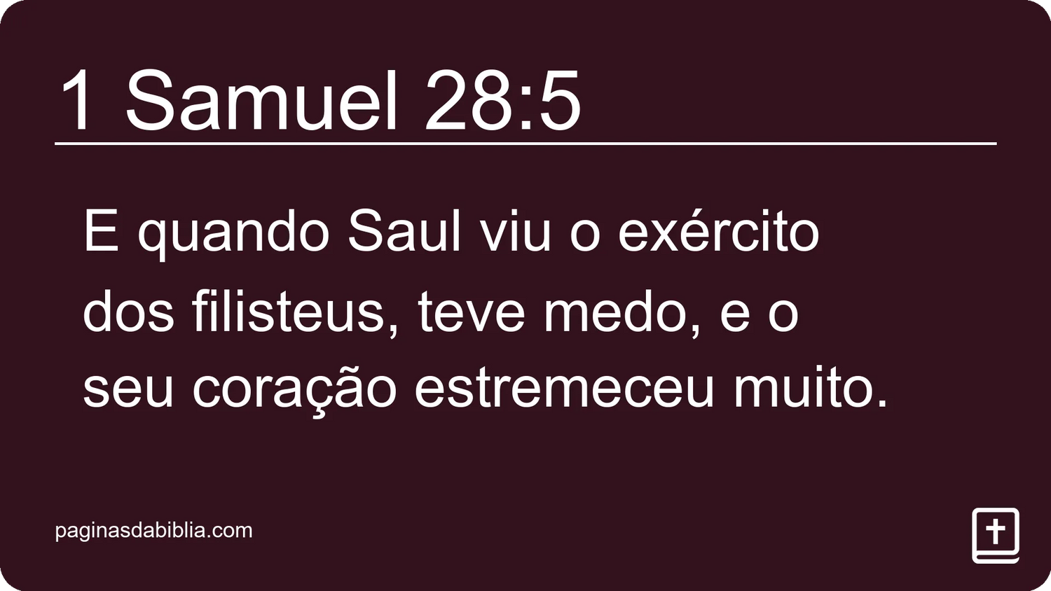 1 Samuel 28:5