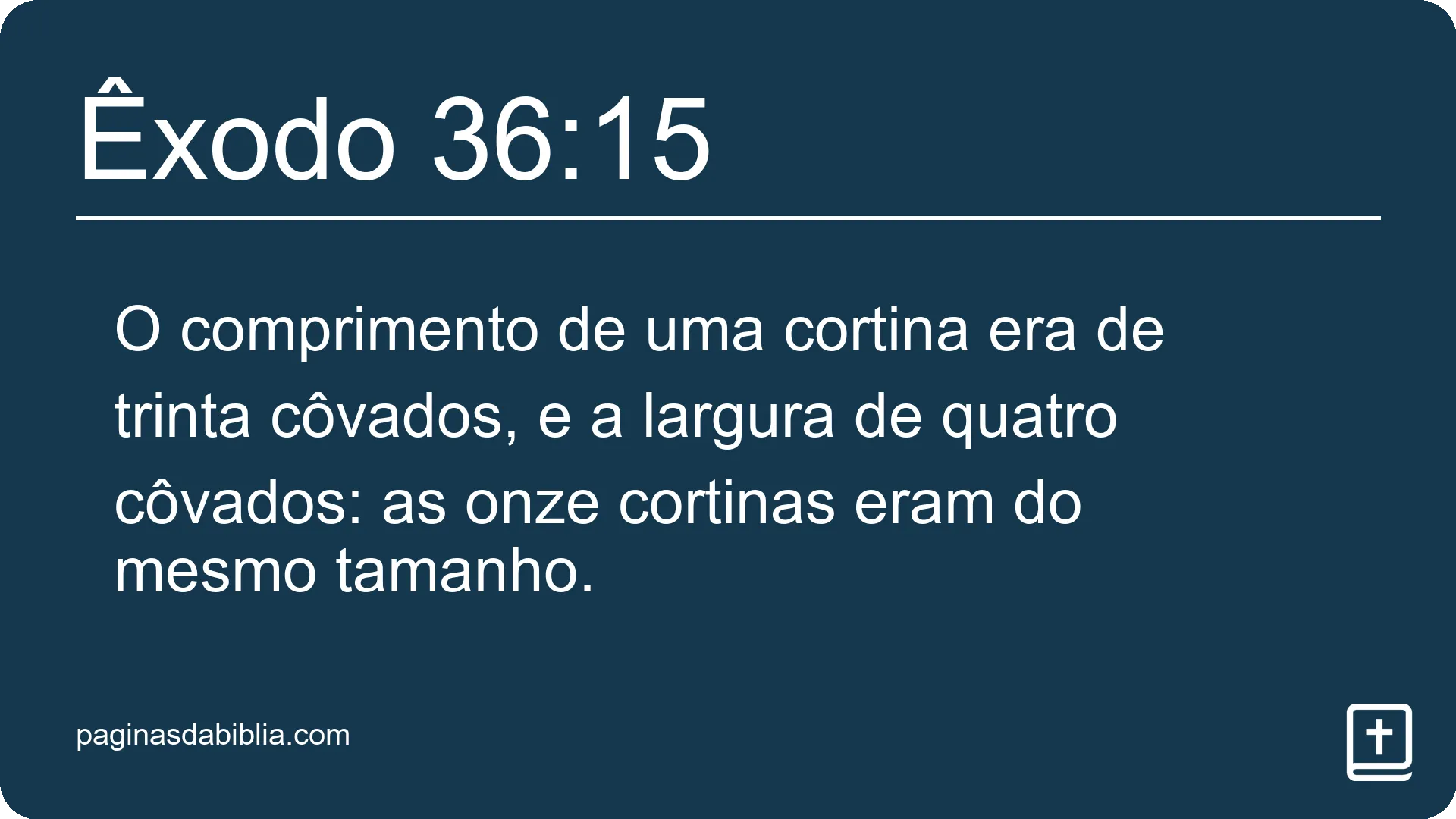 Êxodo 36:15