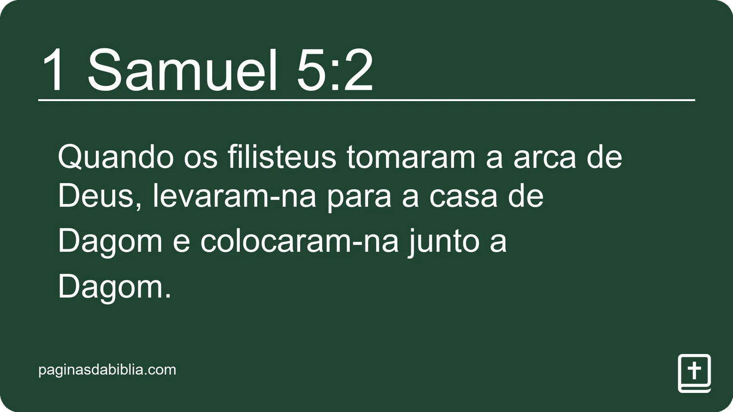 1 Samuel 5:2