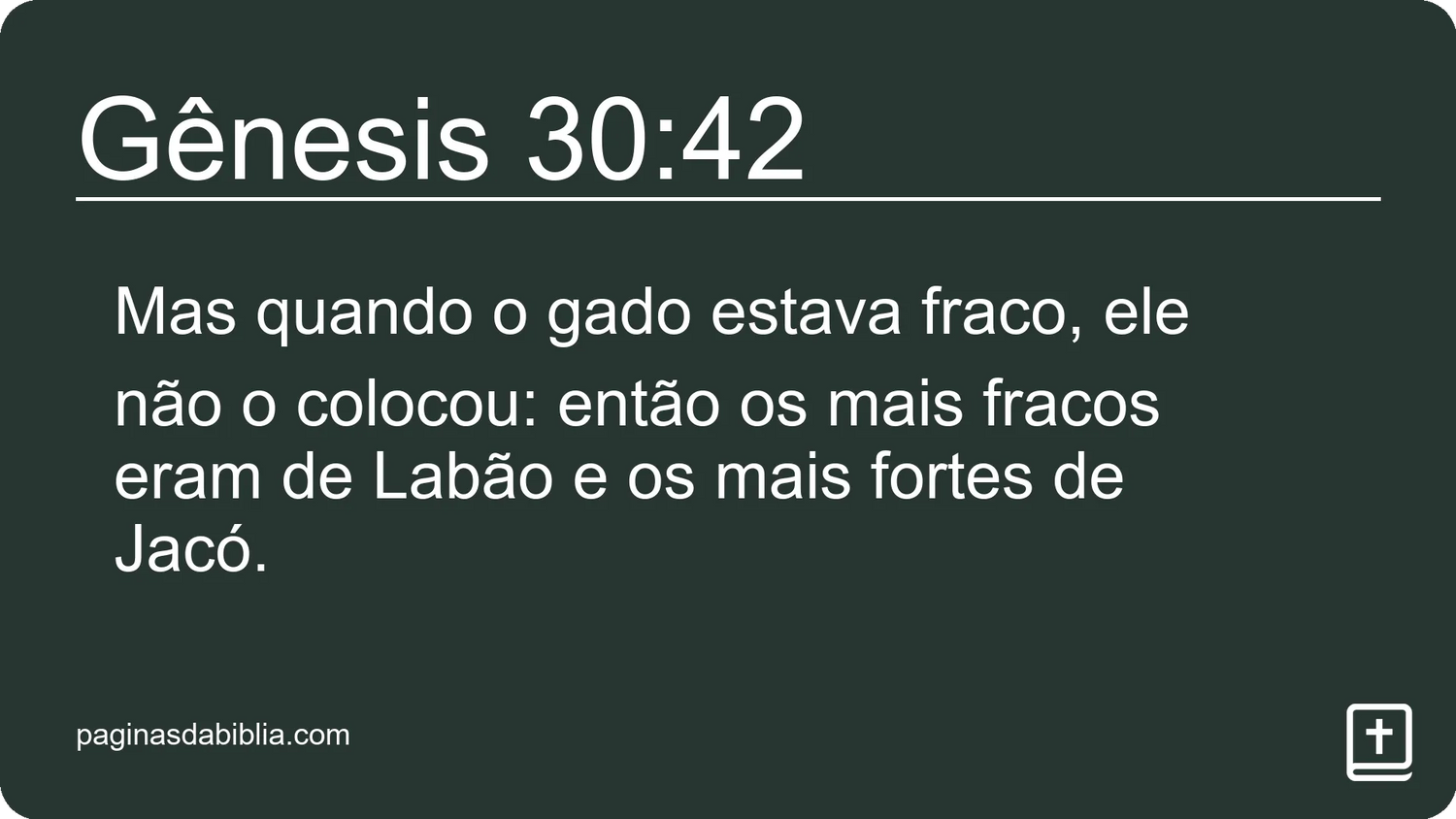 Gênesis 30:42