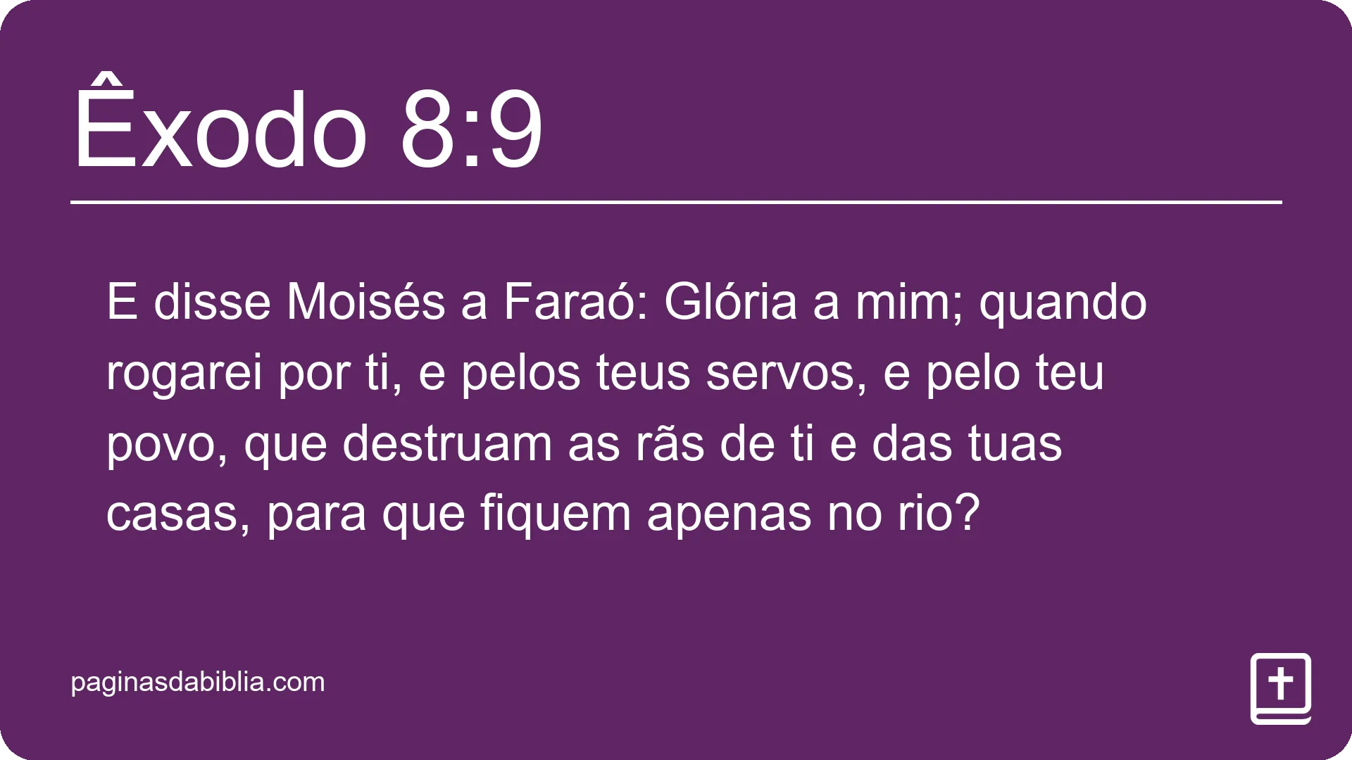 Êxodo 8:9