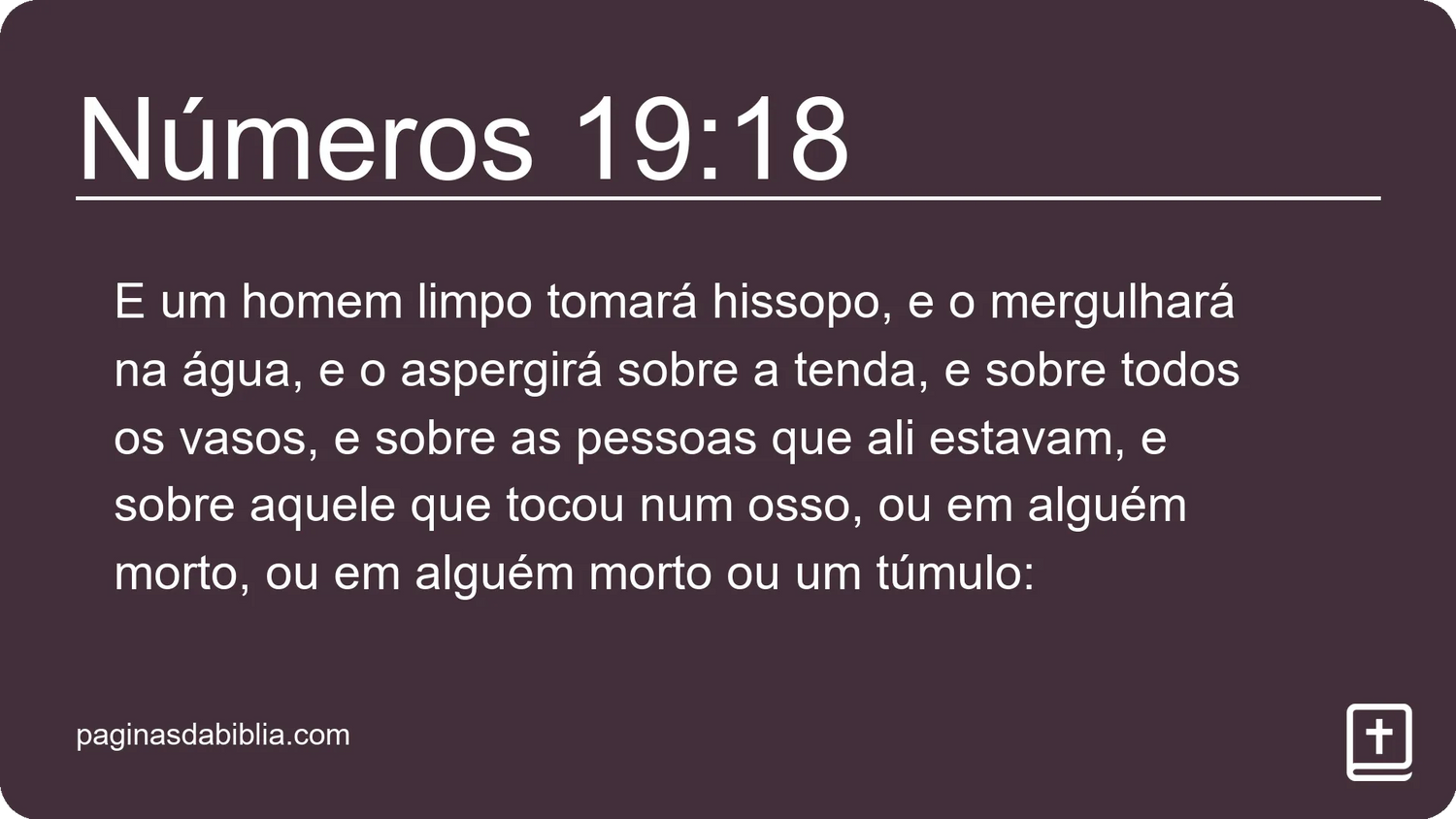 Números 19:18