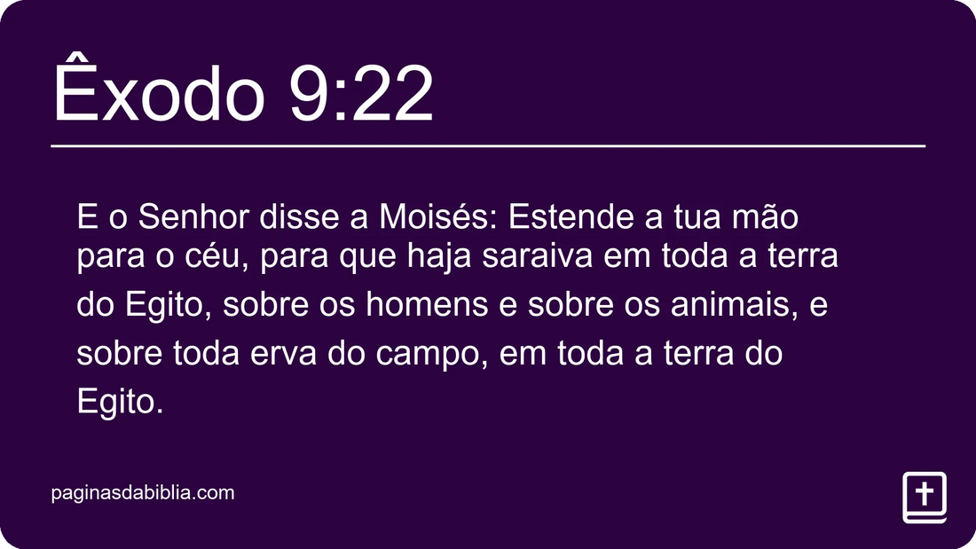 Êxodo 9:22