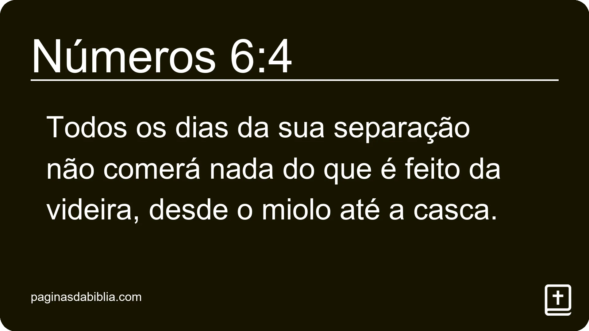 Números 6:4