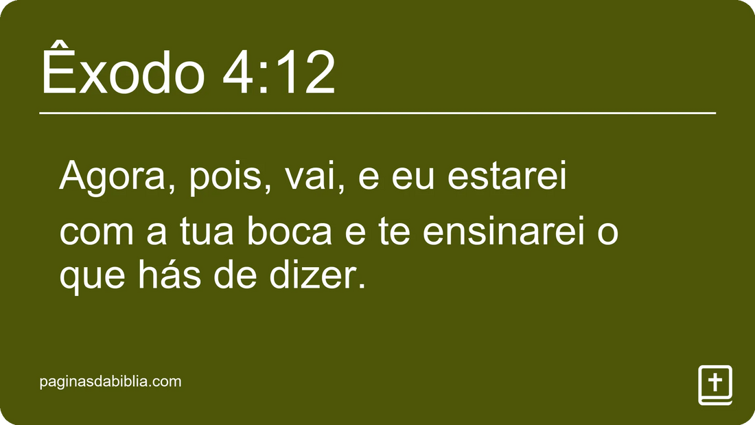 Êxodo 4:12