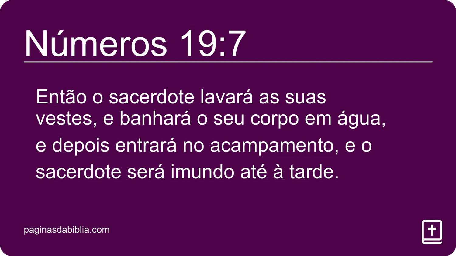 Números 19:7