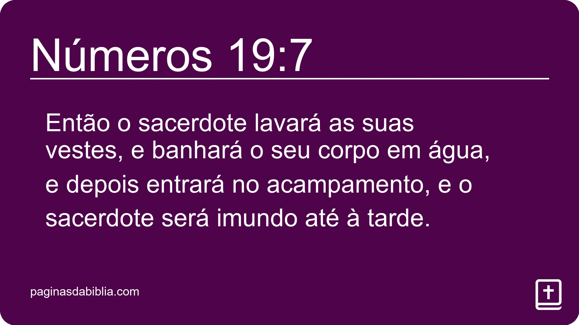 Números 19:7