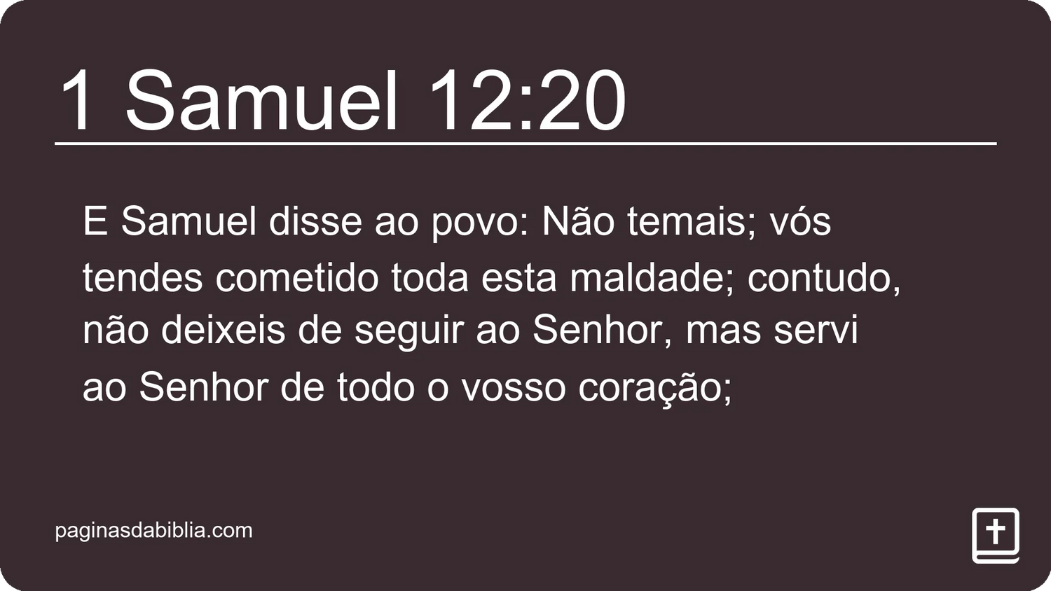 1 Samuel 12:20