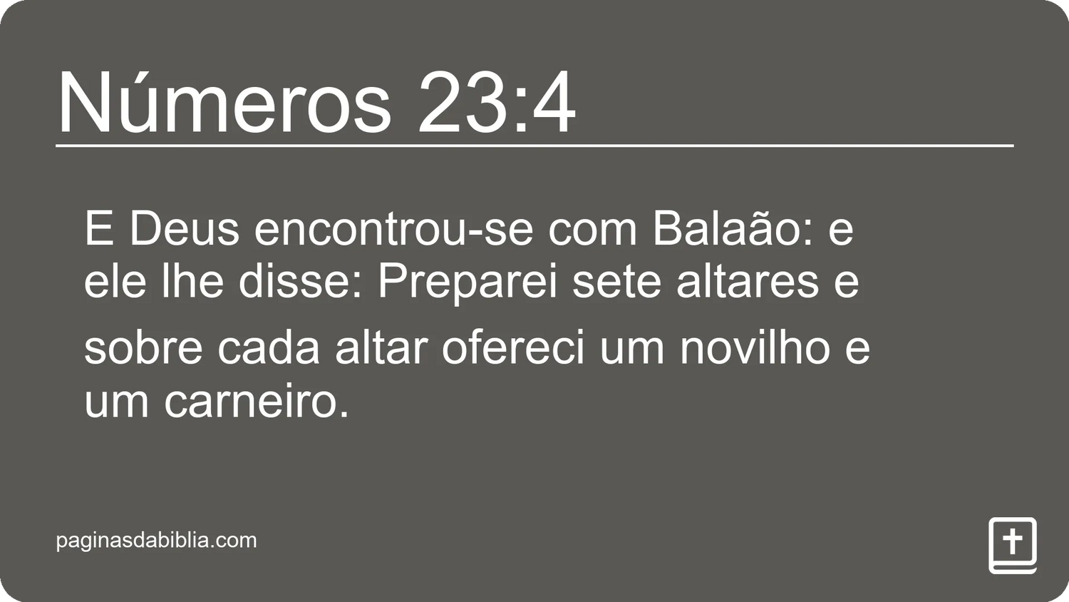 Números 23:4