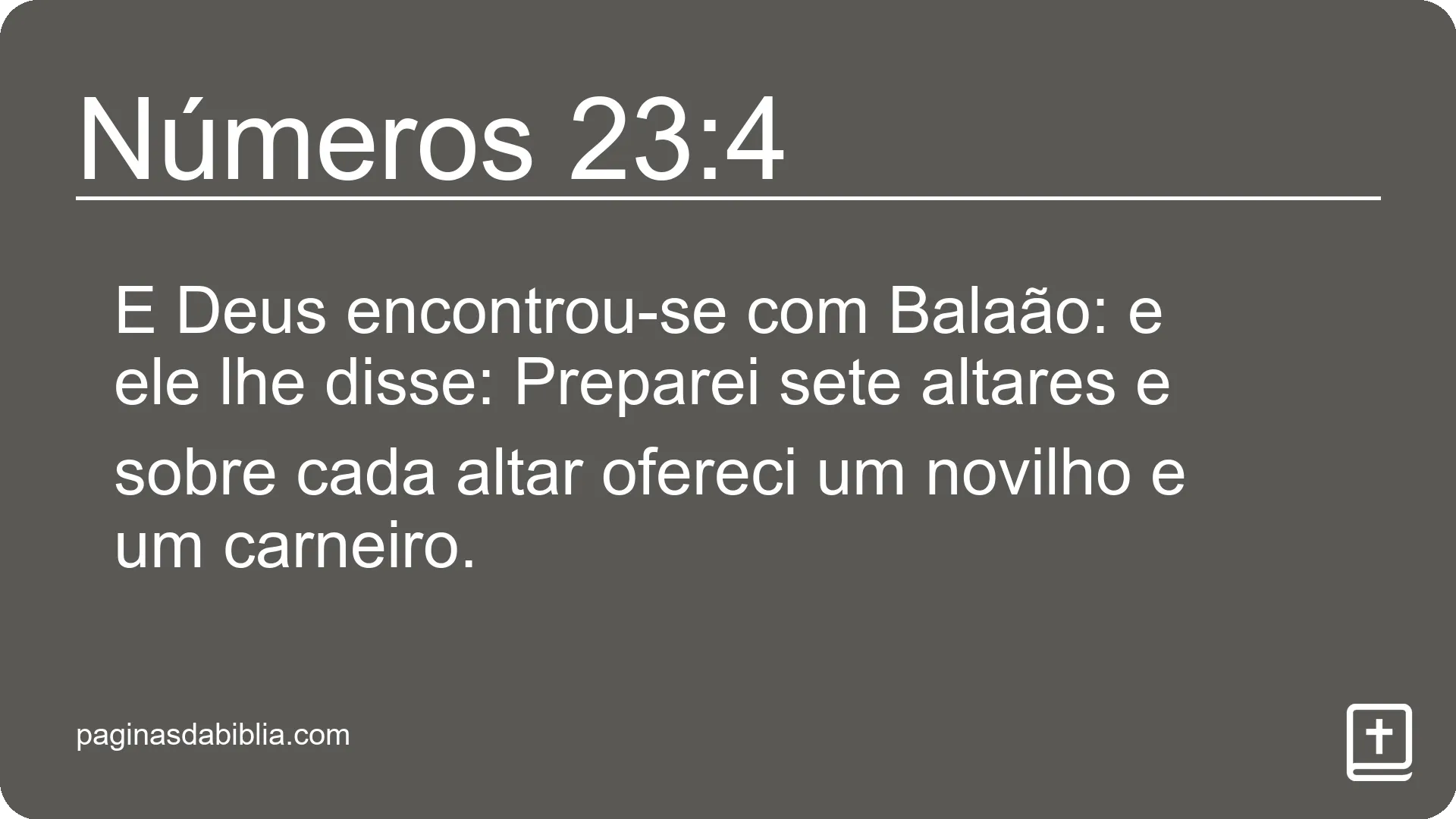 Números 23:4