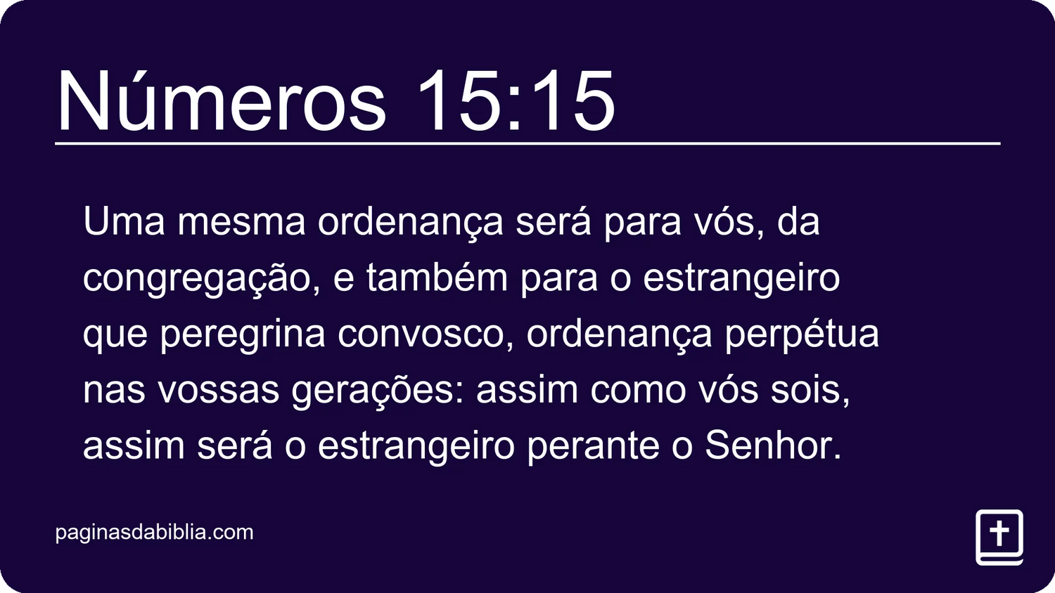 Números 15:15