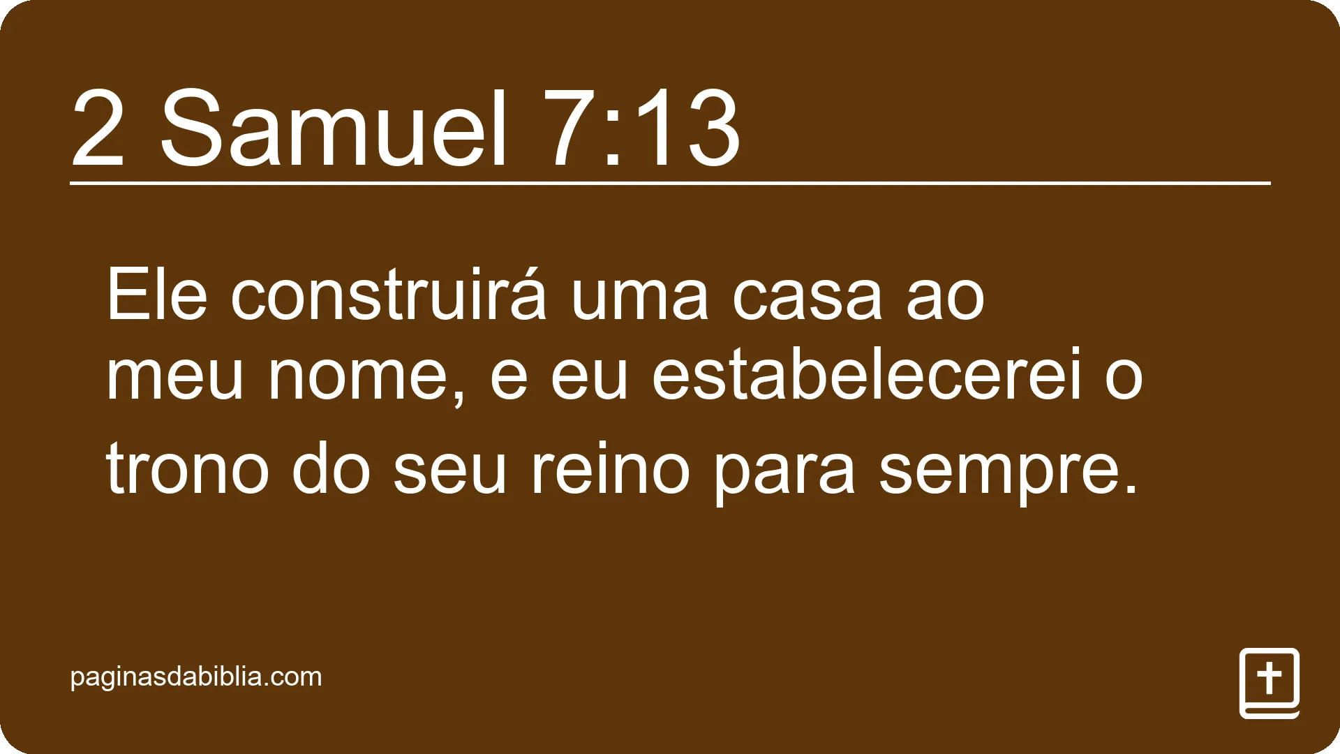 2 Samuel 7:13