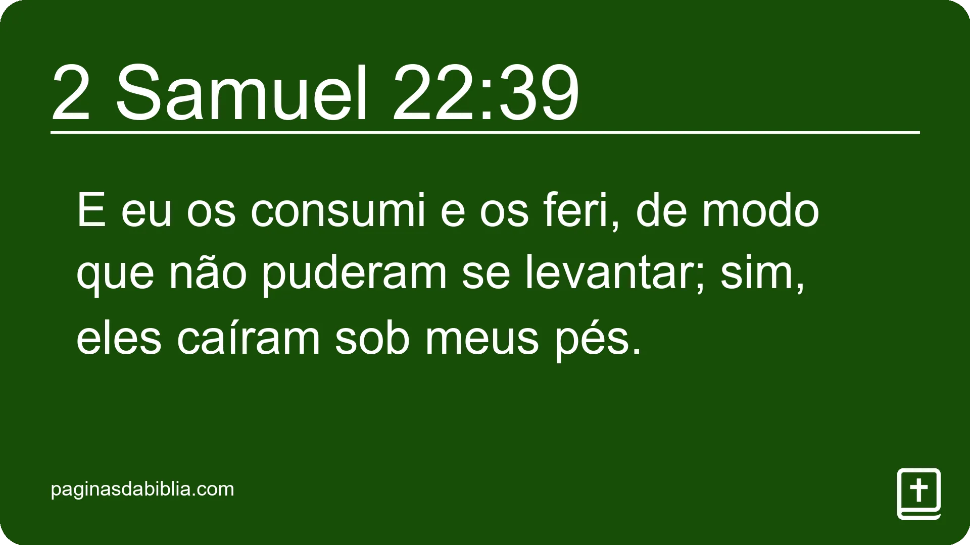 2 Samuel 22:39