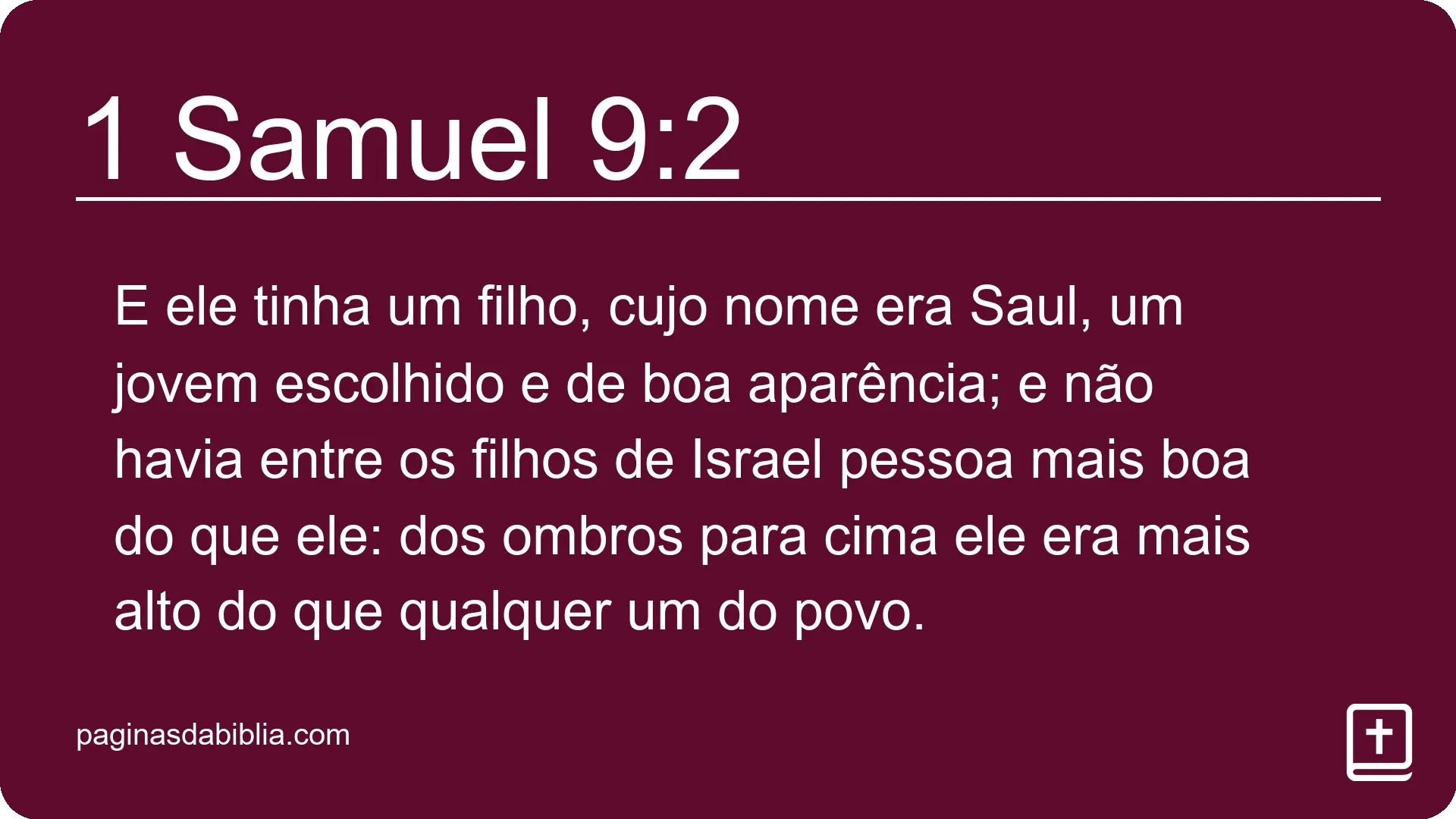 1 Samuel 9:2