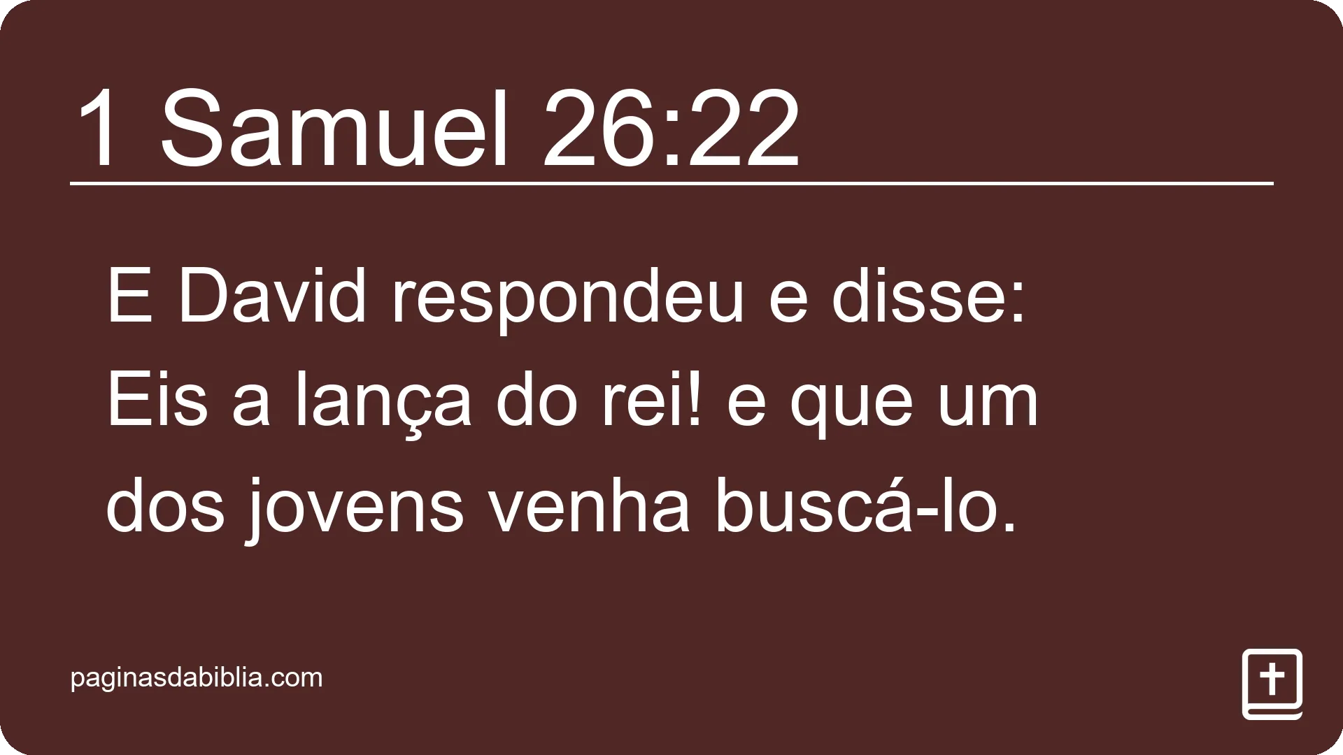 1 Samuel 26:22