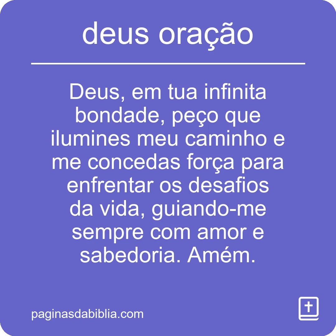 deus oração