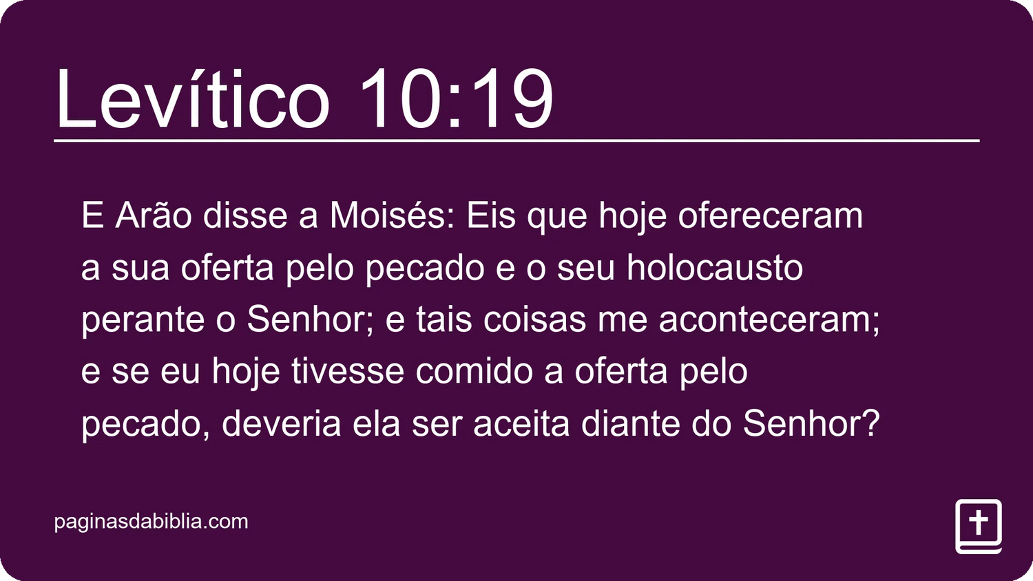 Levítico 10:19