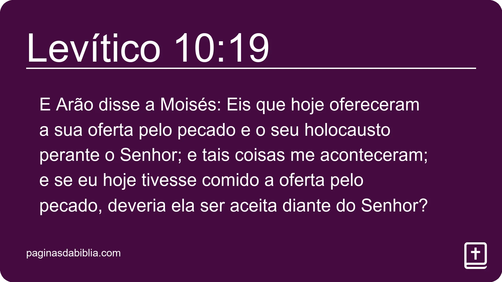 Levítico 10:19