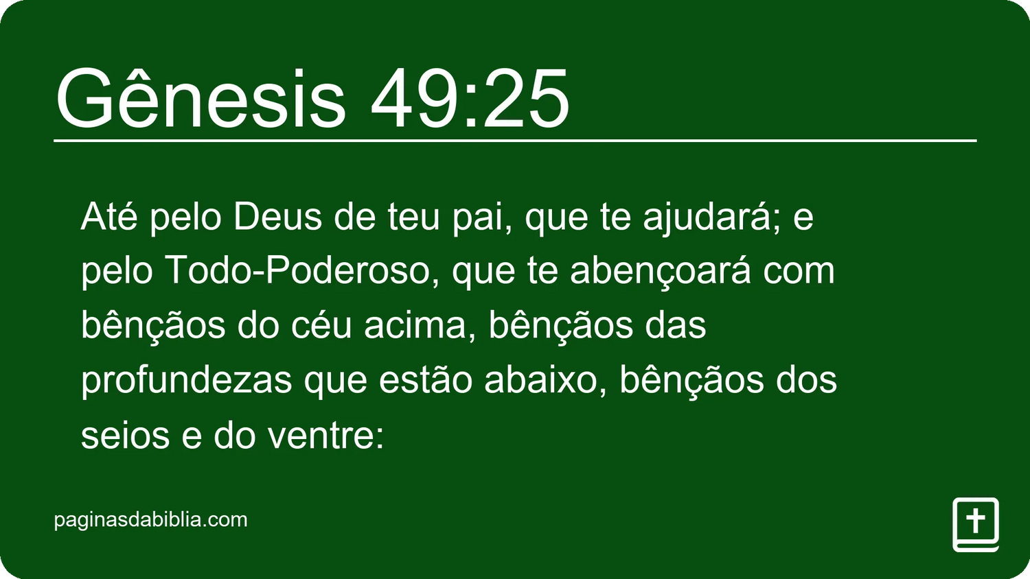 Gênesis 49:25