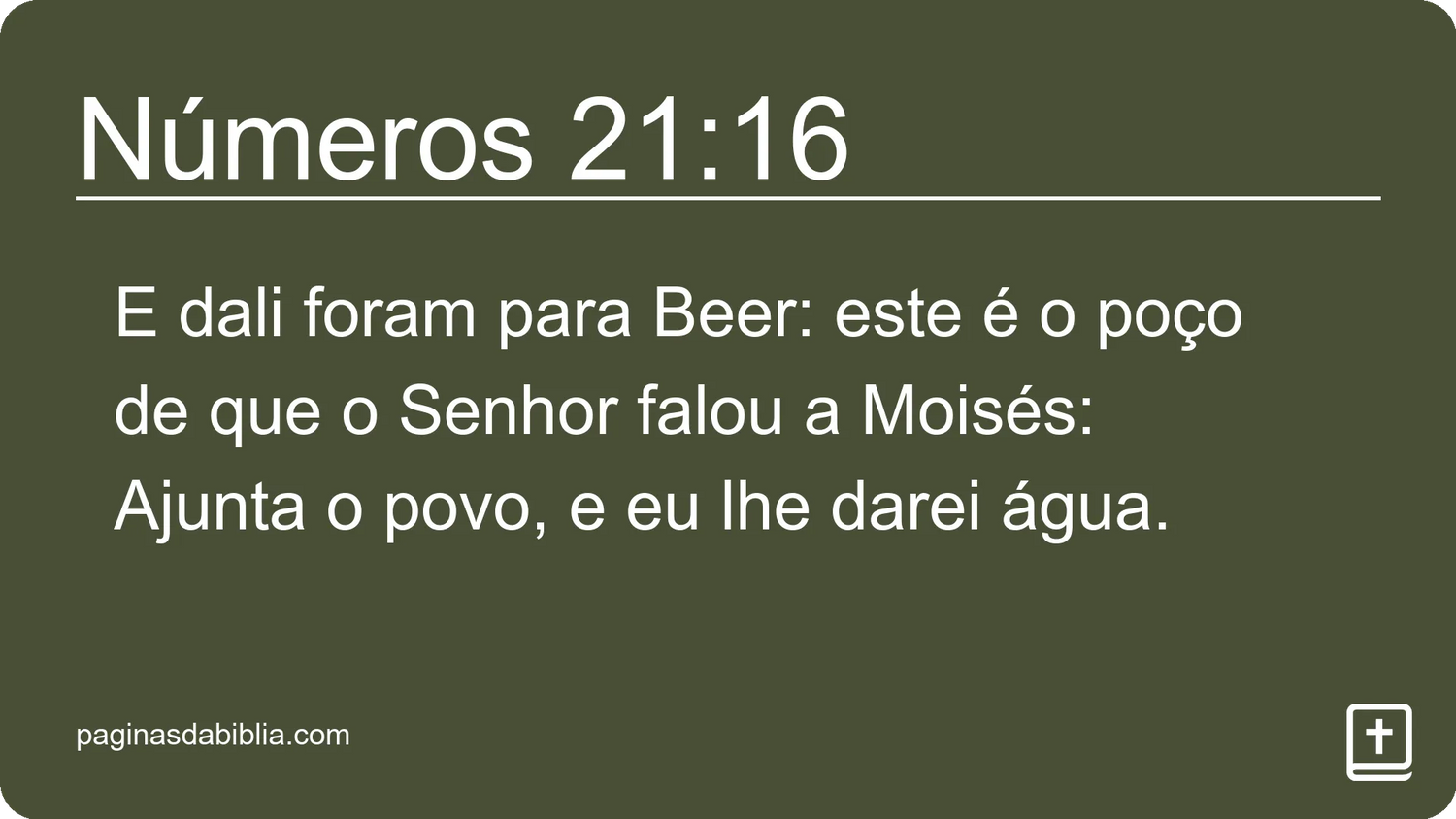 Números 21:16