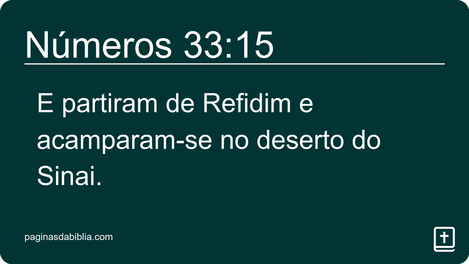 Números 33:15