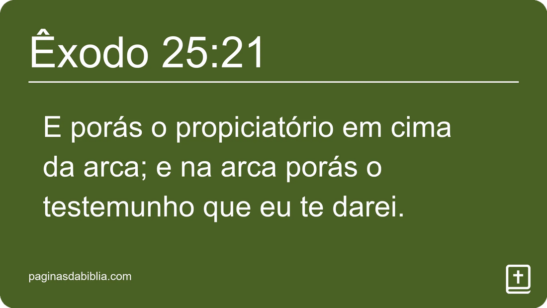 Êxodo 25:21