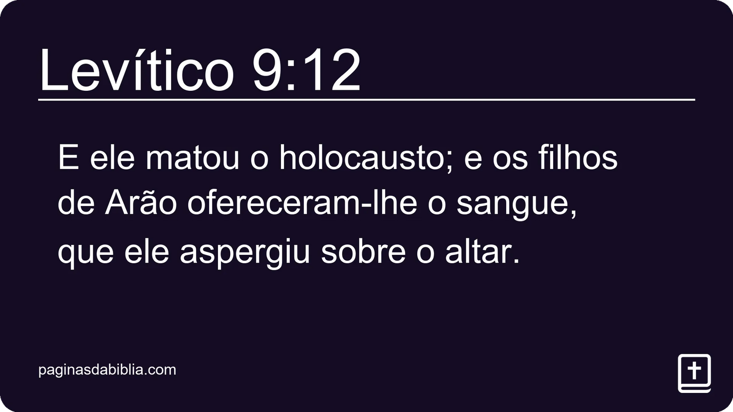 Levítico 9:12