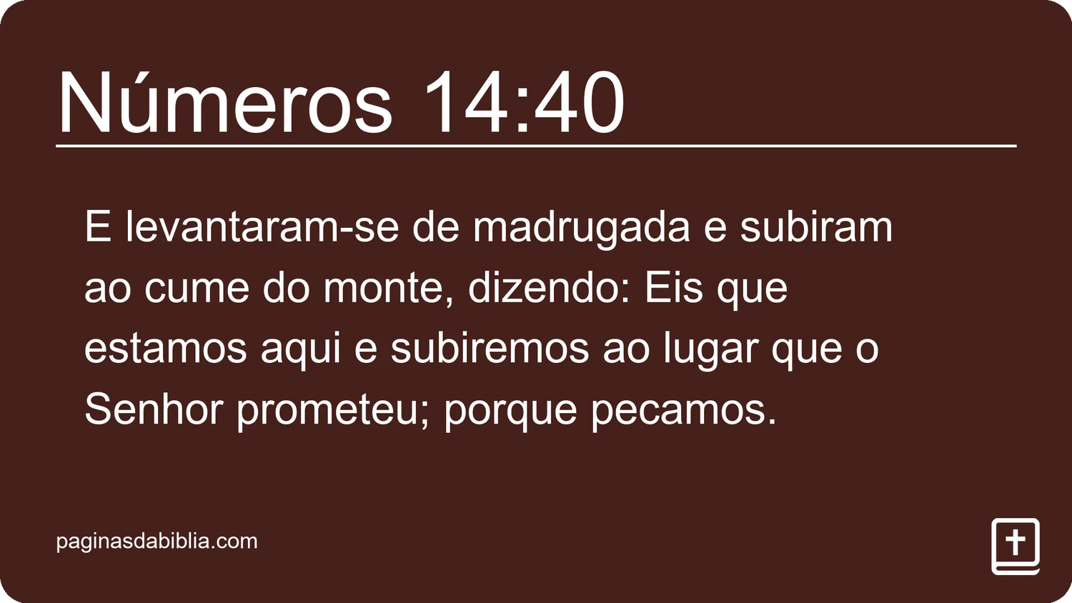 Números 14:40