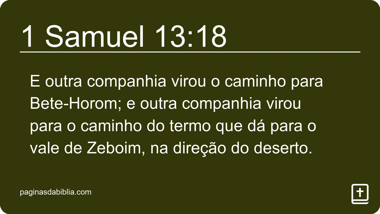 1 Samuel 13:18