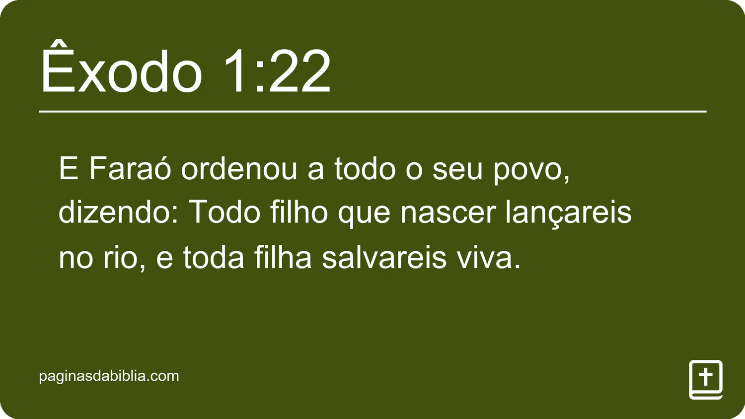 Êxodo 1:22