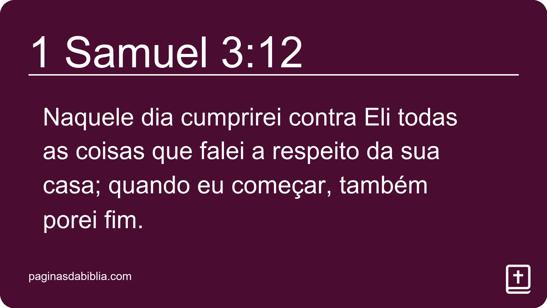 1 Samuel 3:12