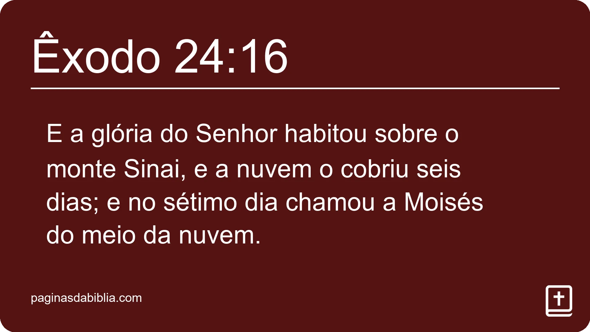 Êxodo 24:16